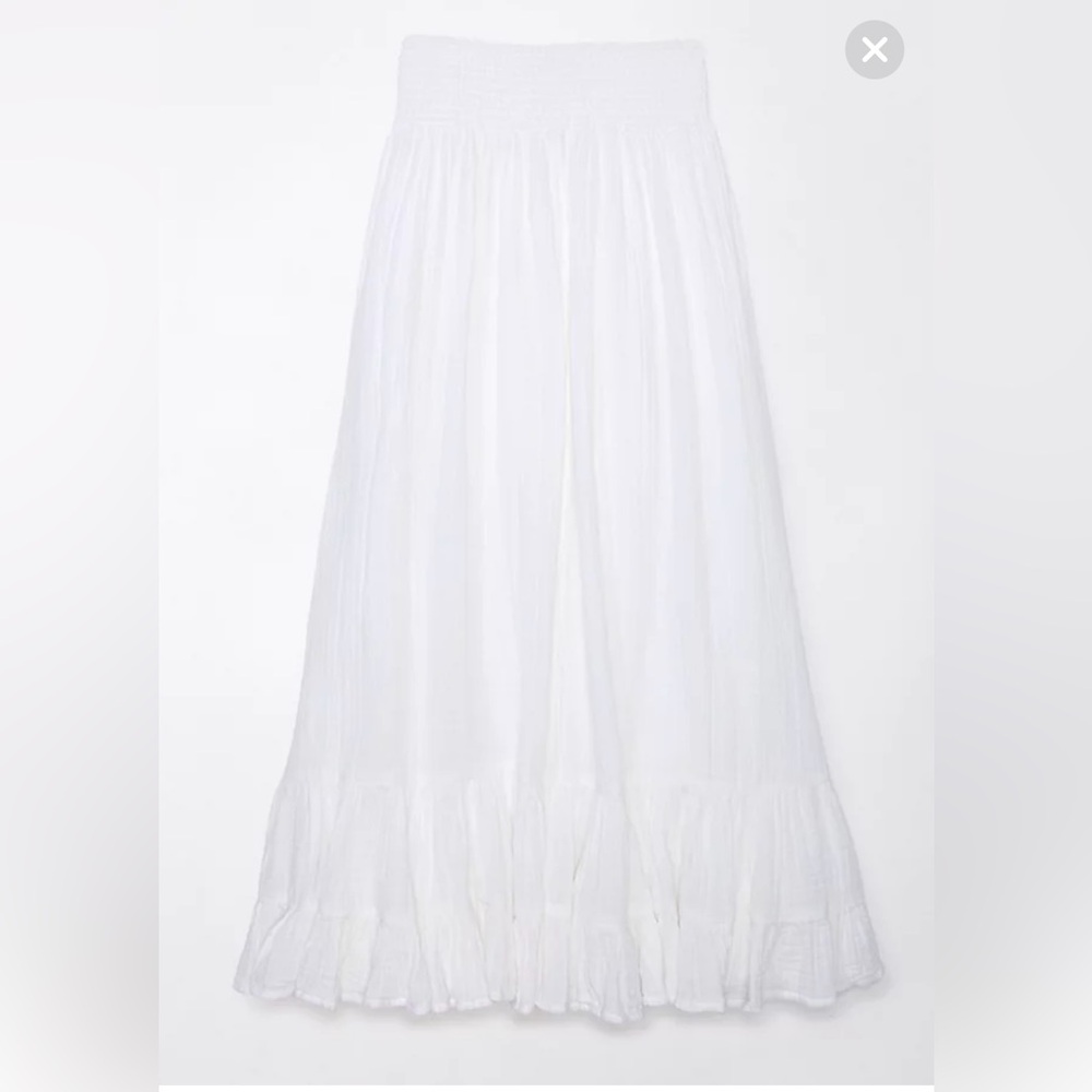 American Eagle High Waisted Tiered Maxi Skirt